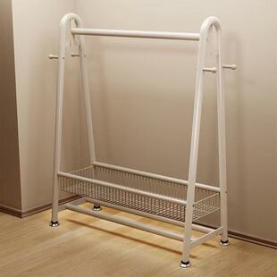 简约现代碳钢100 150kg承重收纳晾晒客厅宿舍必备落地衣帽架