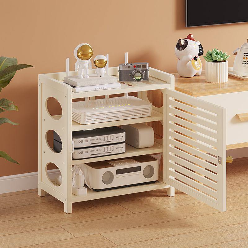 无线wifi路由器收纳盒客厅电视机顶盒电线插座整理神器桌面收纳柜