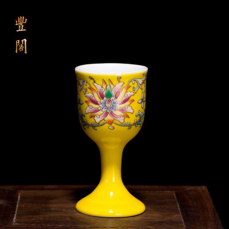 陶瓷酒杯套装白酒杯仿古代