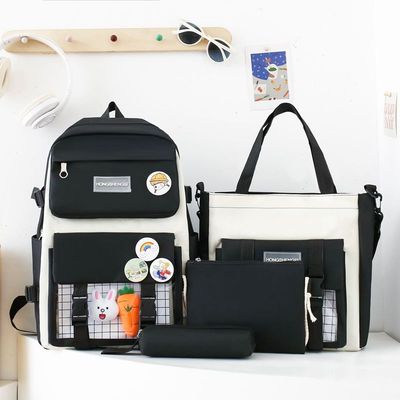 书包ins双肩包韩版小学生清新初中生初中高中大容量新款背包