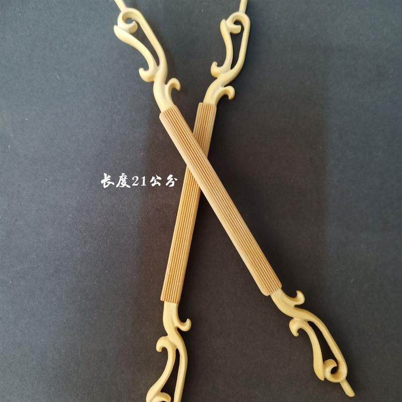 绣眼鸟笼跳棍双面青镶黄杨云头拉丝跳棍/跳杠/站棍/跳棒/一副价格