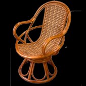 真藤编织家用单人休闲藤椅天然藤老人高靠背椅阳台椅子茶几三件套