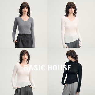 百家好德国扬子纱60支18针无缝一体可机洗羊毛针织衫春秋冬打底衫