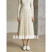 新款 百家好 2026春季 高腰重工仙女风网纱半身裙女气质百搭A字裙