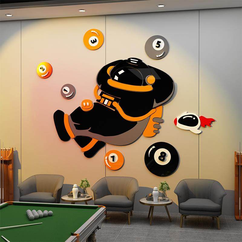 台球厅装饰画桌球室背景形象墙面布置挂摆件贴纸创意用品大全吧台,3C数码配件,USB多功能数码宝,淘宝优惠券,粉丝福利购,淘宝优惠卷