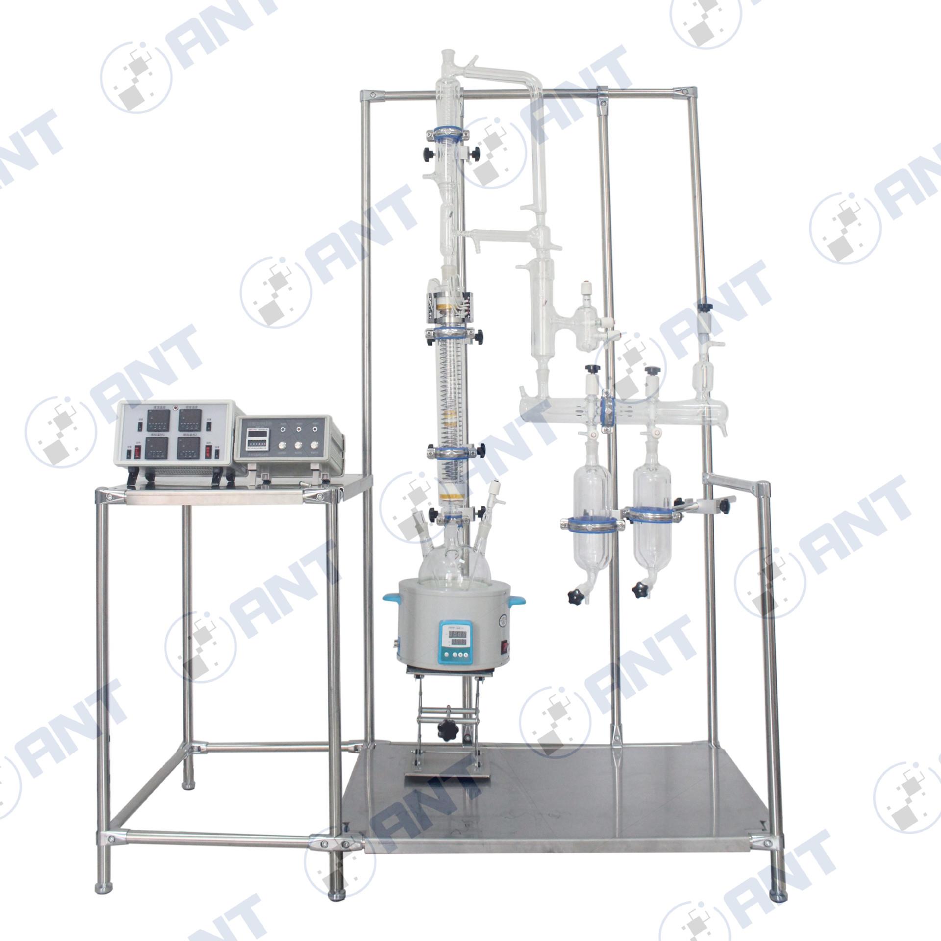 保温夹套小试玻璃精馏装置/实验室/精馏塔/柱/精馏头