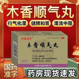 庐山圣宝木香顺气丸10袋缓解慢性胃炎 胃动力不足 引起的腹部胀满