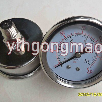 YN-63Z 0-10KG/150PSI 耐震压力表，气压表，油压表，水压表