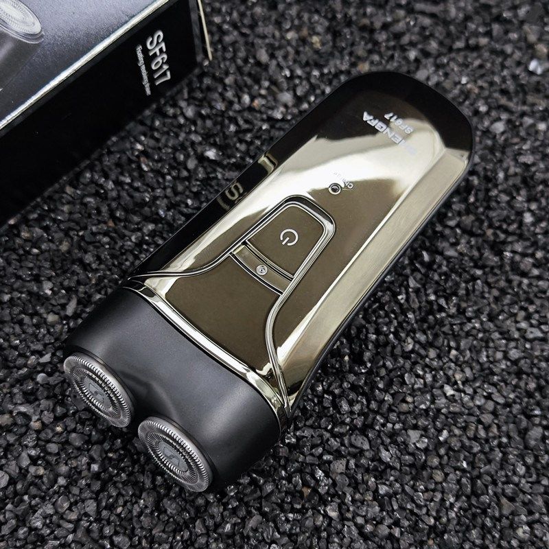 盛发男士剃须刀电动充电旋转式刮胡子刀便携式递须刀须刨剔须刀