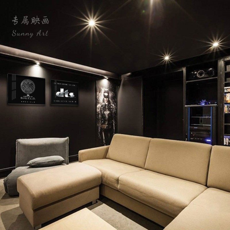 影音标志杜比家庭影院装饰画个性现代装饰画