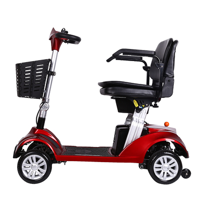 福美F5老年四轮电动代步车残疾人锂电助力代步车带减震一体式折叠