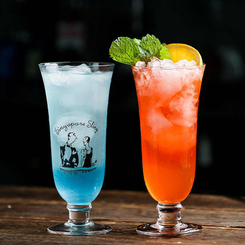 酒点半  调酒师新加坡司令鸡尾酒杯果汁杯奶昔杯冰咖啡杯水杯