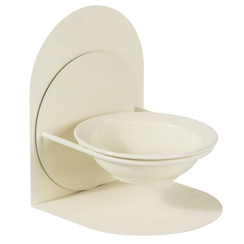 BORORO陶瓷高低脚可拆宠物猫咪碗猫狗碗护颈椎粮食饮水猫斜碗