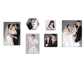 照片墙创意相框挂墙组合装 饰婚纱照墙上相册客厅背景墙相片打印加
