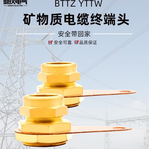 BTTZ矿物质电缆终端头 YTTW刚性柔性绝缘防火电缆接头 五芯接地卡