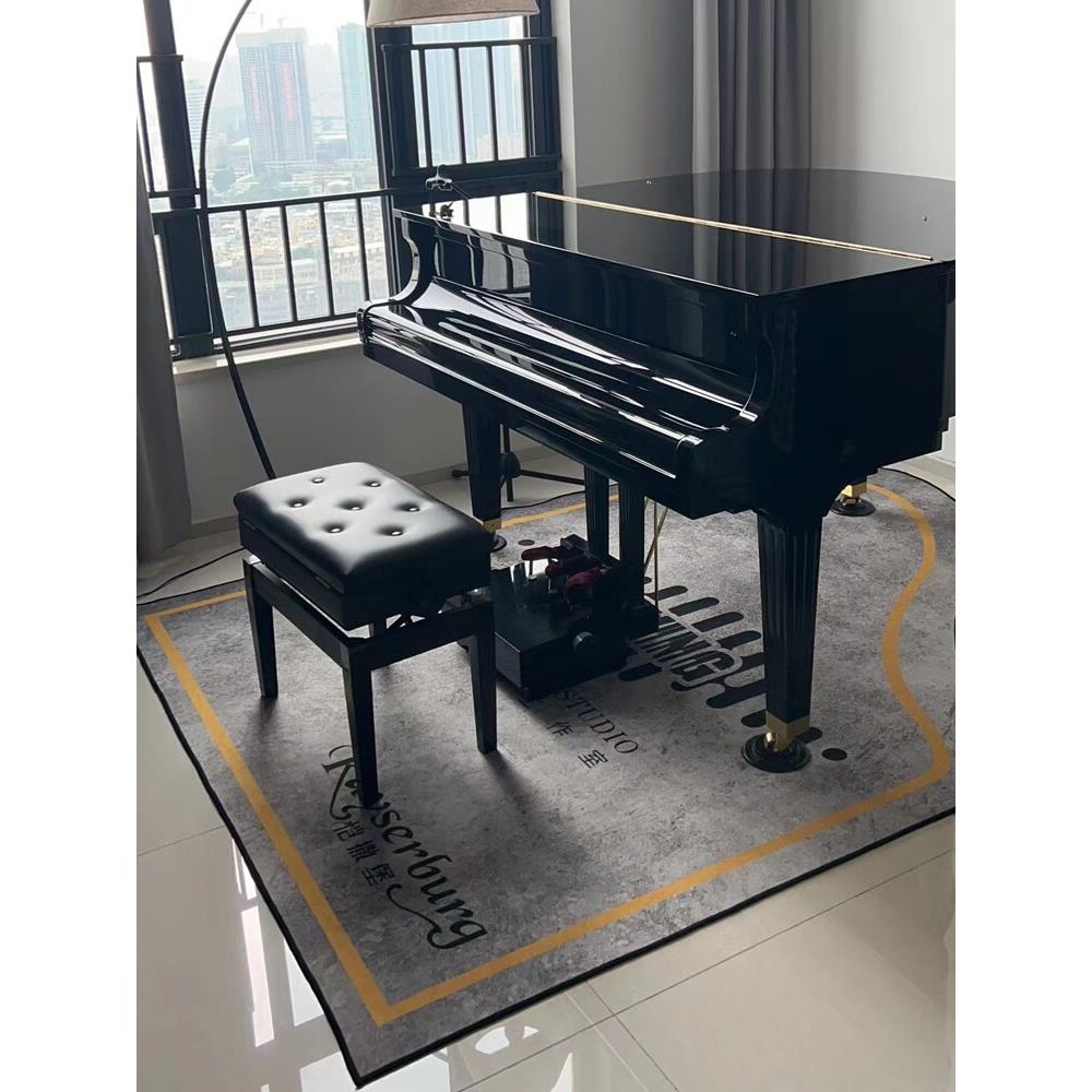 商标钢琴形地毯，耐洗，无臭，不翘曲，防潮，隔音，消音，家用钢