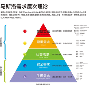 霍兰德职业兴趣测试类型解读马斯洛需求层次理论海报贴纸