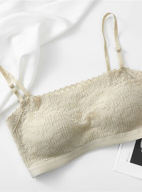 一字围可拆卸无肩带内衣抹胸防滑美背聚拢无钢圈上托舒适少女文胸