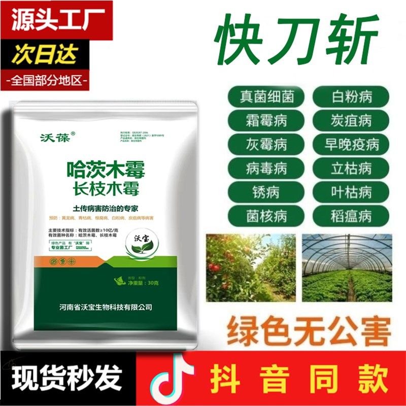 哈茨木霉微生物菌剂一刀斩枯草防病淡紫抗重插蔬菜灰霉霜霉,农用物资,生物菌肥,淘宝优惠券,粉丝福利购,淘宝优惠卷