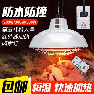 卤素保温灯养殖场专用小鸡育雏器猪舍保温设备仔猪取暖防水灯罩