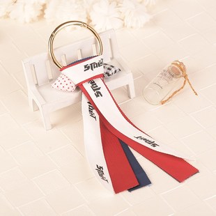 韩版流苏包包挂件挂饰创意英文字母布艺飘带丝带衣服配饰小礼品