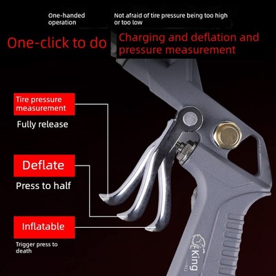 雨宝气动胎压计气压计高精度数显汽车胎压监测仪充气计气枪