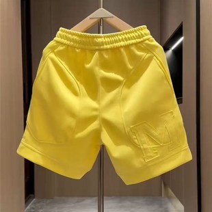 潮牌时尚 男士 贴布刺绣重磅休闲短裤 情侣款 夏季 宽松百搭五分裤 新款