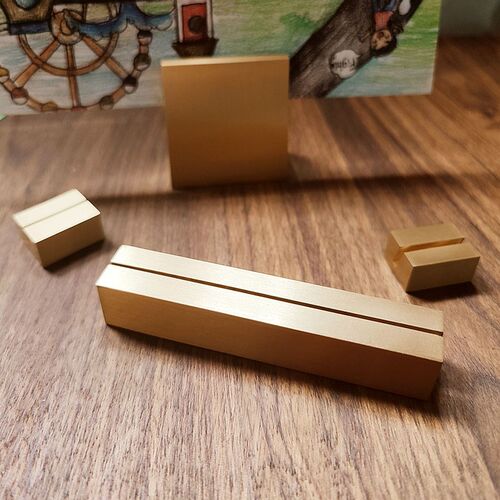 创意黄铜卡片名片夹桌面台卡架照片摆放架金属名片便签标签夹摆件
