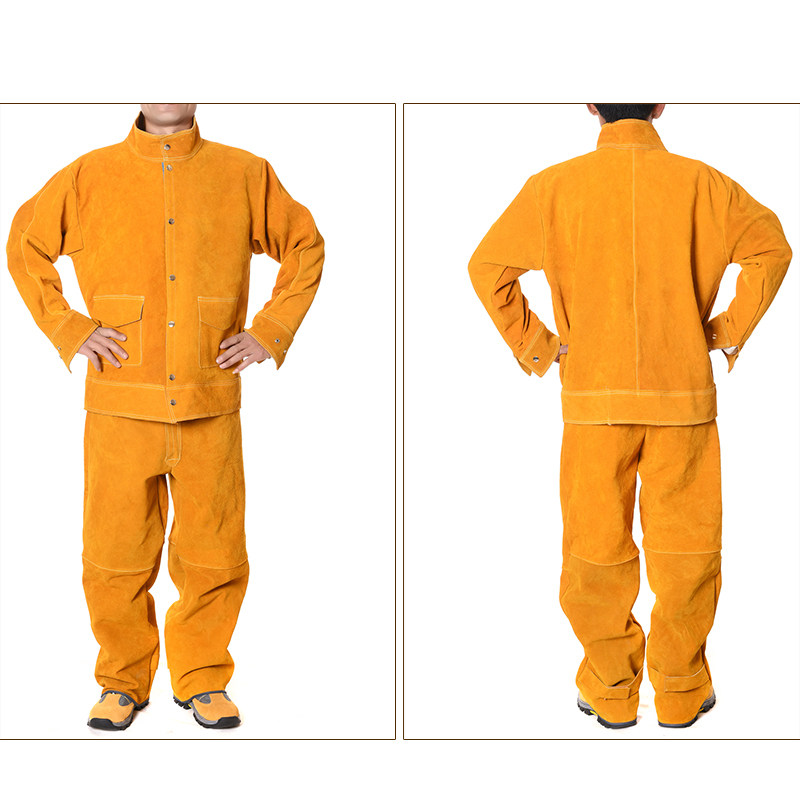 牛皮电焊工作服焊工焊接隔热防烫保护衣防辐射工作服电焊防护衣