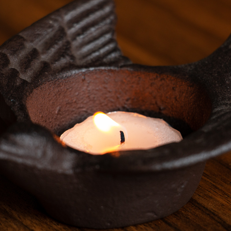 铸铁复古喜鹊烛台铁灯老油灯铸铁仿古老灯台蜡台民俗老物件烛台