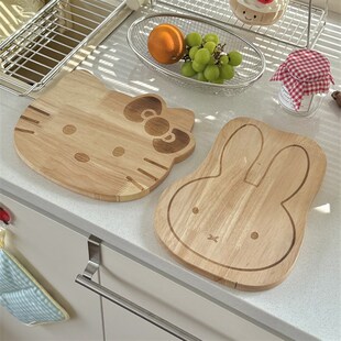 itty猫实木菜板防霉抗菌家用食品级水果宝宝副食品砧板