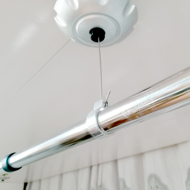 晾衣架升降手摇杆式单杆式晾衣杆晒衣架晒衣杆阳台手动伸缩集运