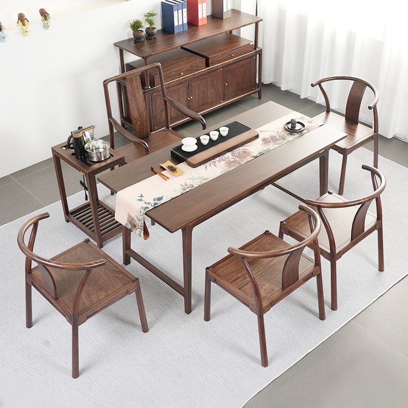 新乌金木茶桌办公室实木茶桌椅功夫茶台新款高端干泡茶桌,住宅家具,家用茶台/茶桌,淘宝优惠券,粉丝福利购,淘宝优惠卷