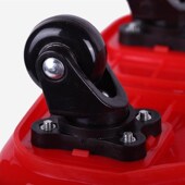 超市购物篮带轮式 加大塑料提手菜筐子 购物篮子手拖式