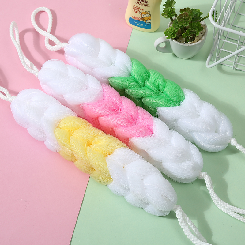 大号洗澡沐浴条超柔软不散可爱少女泡泡浴花球洗浴用品搓背搓澡巾