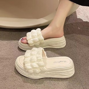 小码拖鞋女313233女鞋厚底高跟夏季外穿凉H鞋2024新款33码坡跟34