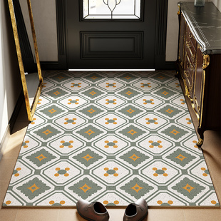 新款 美式 入户门地垫家用r刮沙除泥蹭脚垫子进门玄关丝圈地毯可定