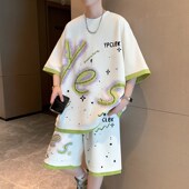 运动套装 13青少年夏季 潮 t恤男孩12 15岁初中学生大童男装 新款 短袖