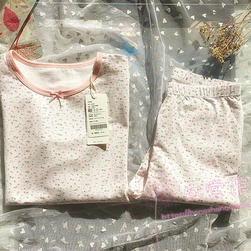 春秋款儿童内衣套装 女童粉色碎花秋衣秋裤 A类纯棉家居服修身款,童装/婴儿装/亲子装,家居服套装,淘宝优惠券,粉丝福利购,淘宝优惠卷