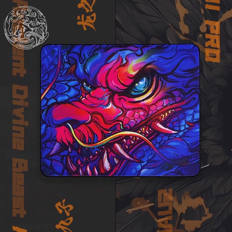 CC01游戏鼠标垫神兽系列【狻猊】细面/速度型电竞鼠标垫