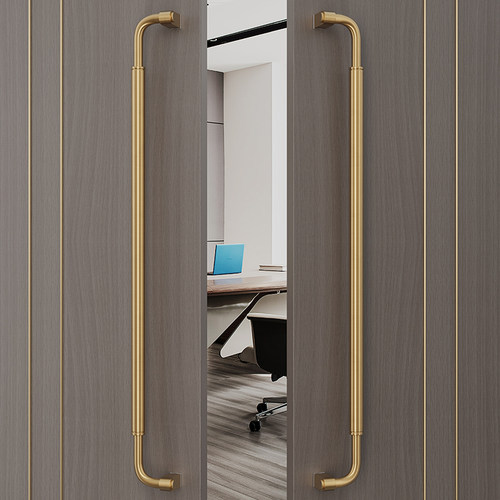 极简玻璃门拉手加厚不锈钢大门拉手酒店会议室对装推拉实木门把手