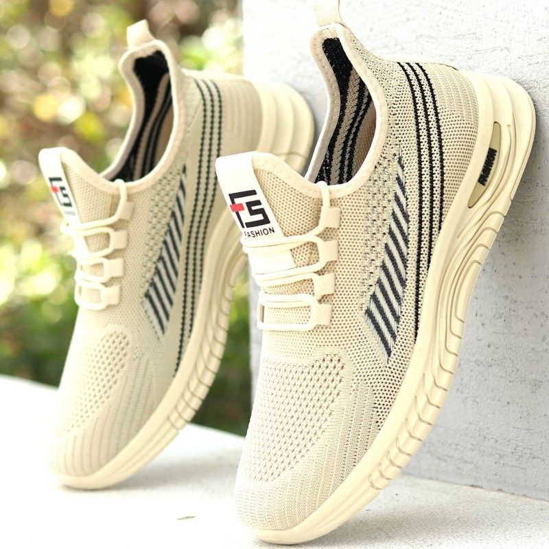 男鞋透气网面运动鞋男士一脚蹬轻便休闲洞洞鞋薄款软底防臭跑步鞋,流行男鞋,网面鞋,淘宝优惠券,粉丝福利购,淘宝优惠卷