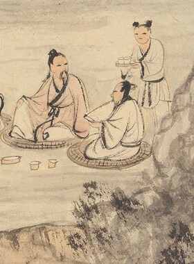 近现代张大千王蒙林泉集图山水画国画客厅办公室饰挂画