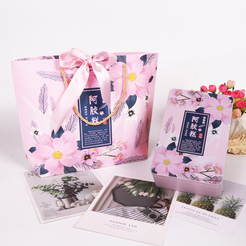 阿胶糕包装盒通用铁盒礼盒装手工阿胶膏盒非塑料盒密封