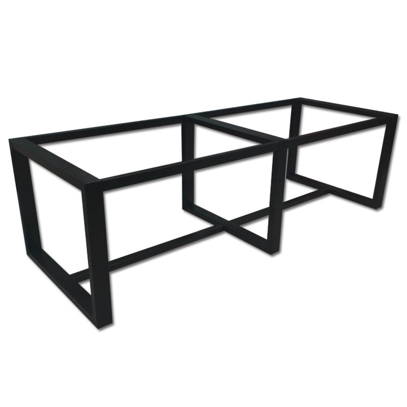 定制铁艺桌腿岩板金属支架大板桌大理石茶几桌架办公桌脚餐桌桌腿