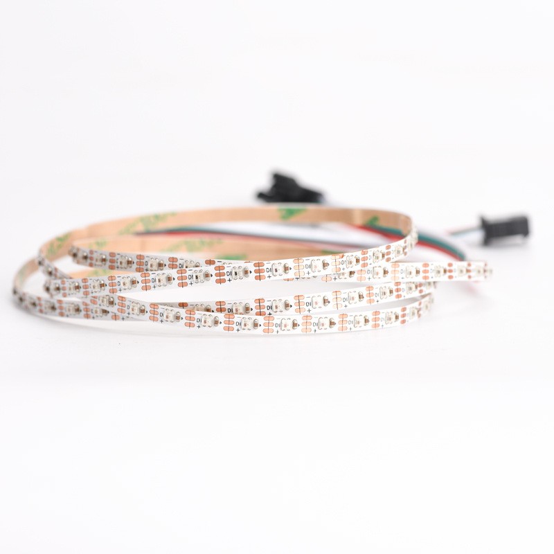 窄板4MM板宽幻彩灯条WS2812rgb2020窄灯带led1米120灯幻彩软灯带