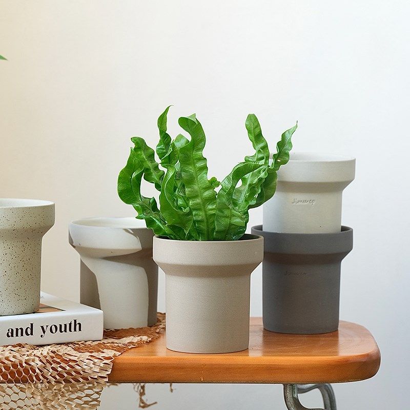 蝴蝶兰摩卡陶瓷花盆陶土多肉兰花蕨类迷你in热植陶盆粗陶盆小