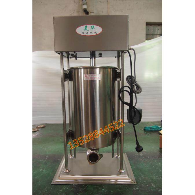 美华10L 12L 15L商用电动灌肠机 不锈钢灌腊肠机灌热狗机灌香肠机