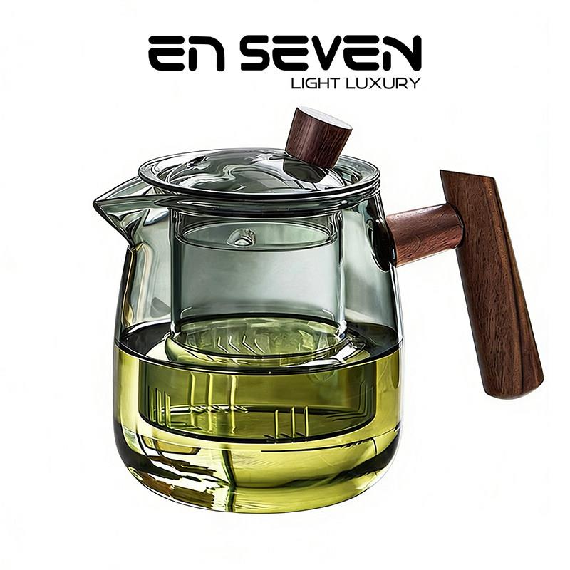 ENSEVEN丨听茗·玻璃泡茶壶耐高温煮茶壶茶水分离加厚烧水壶茶具