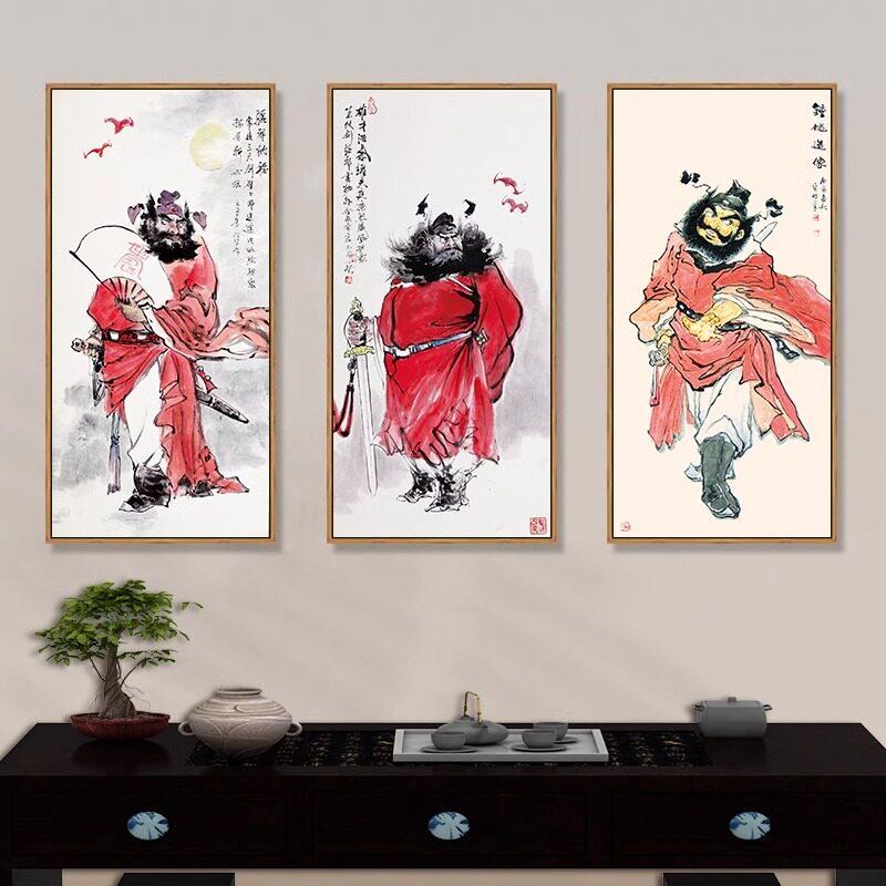 钟馗国画玄关画水墨钟魁挂画神像壁画镇宅门神画像字画客厅装饰画